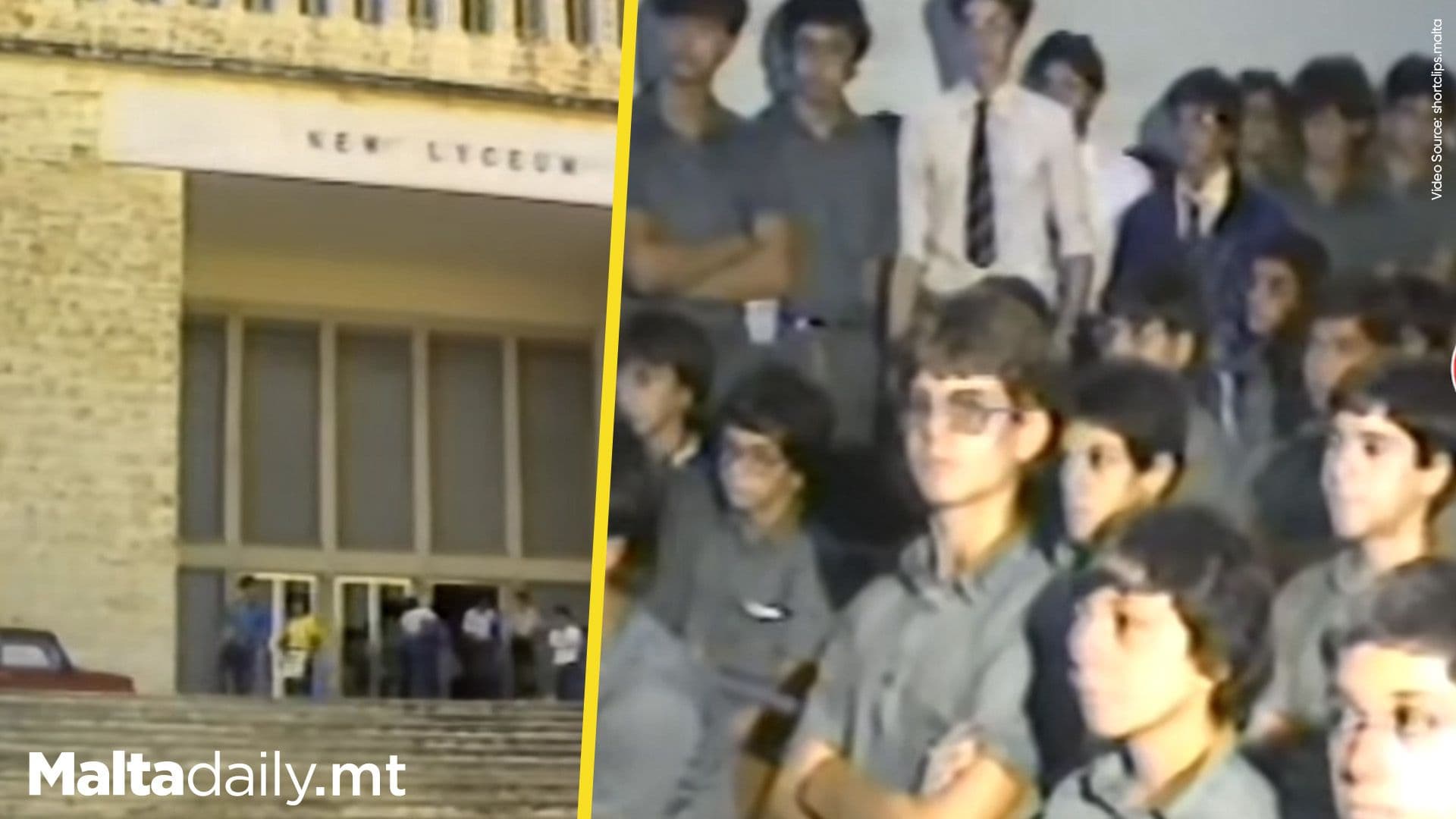 Nostalgic Video Of Malta’s Liceo & Junior Lyceum Back In 1989 Going Viral