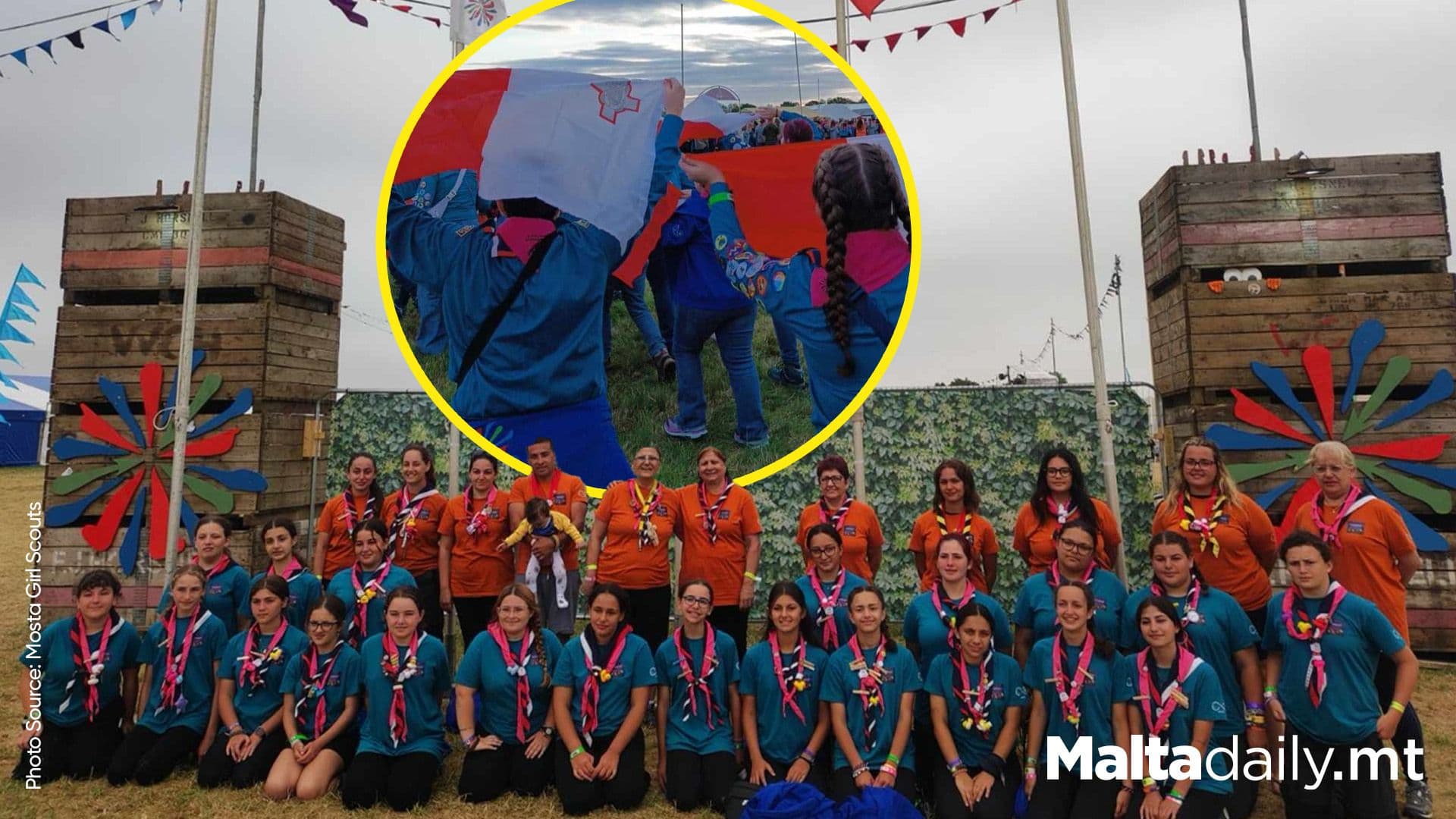 Mosta Girl Guides Represent Malta At Essex Jamboree