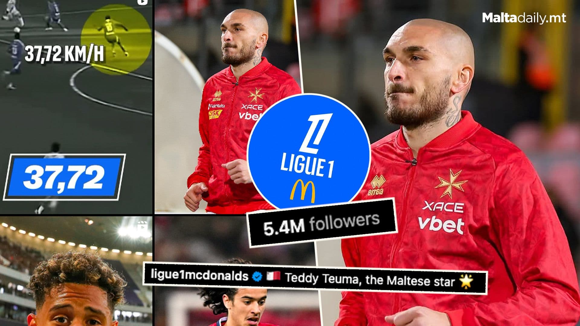 Teddy Teuma Features On Ligue 1 McDonald’s Instagram