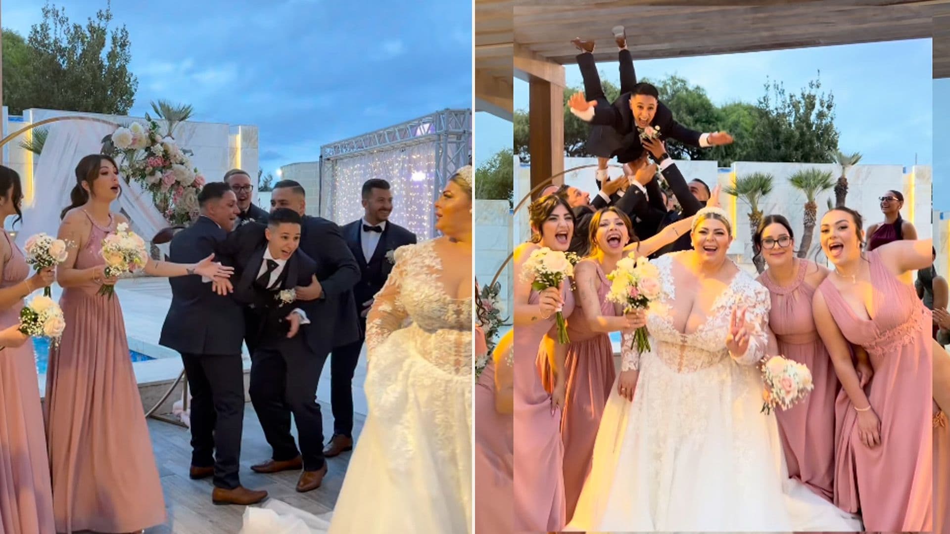 Maltese Couple Goes Viral For Wedding Photo Stunt