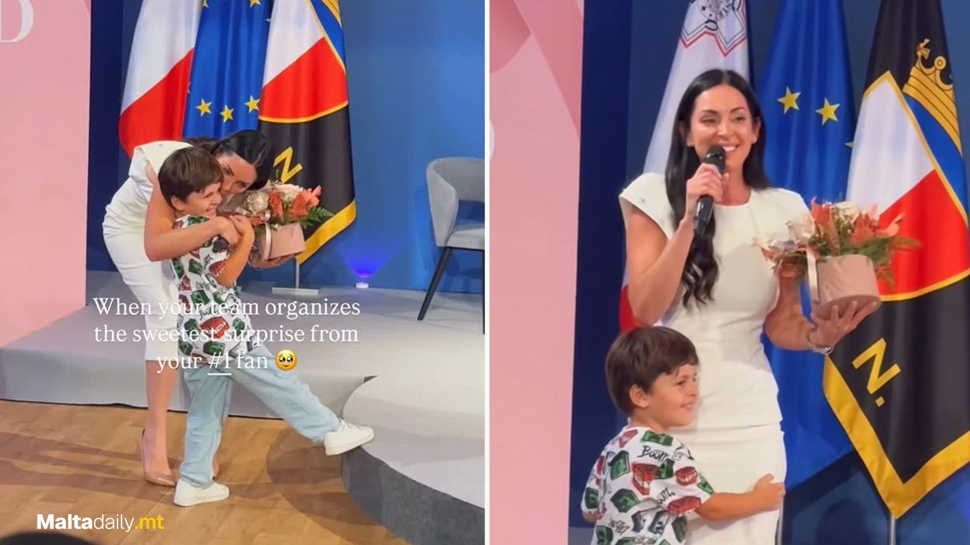 Sarah Bajada Surprised By Son During 1st Dar Ċentrali Event