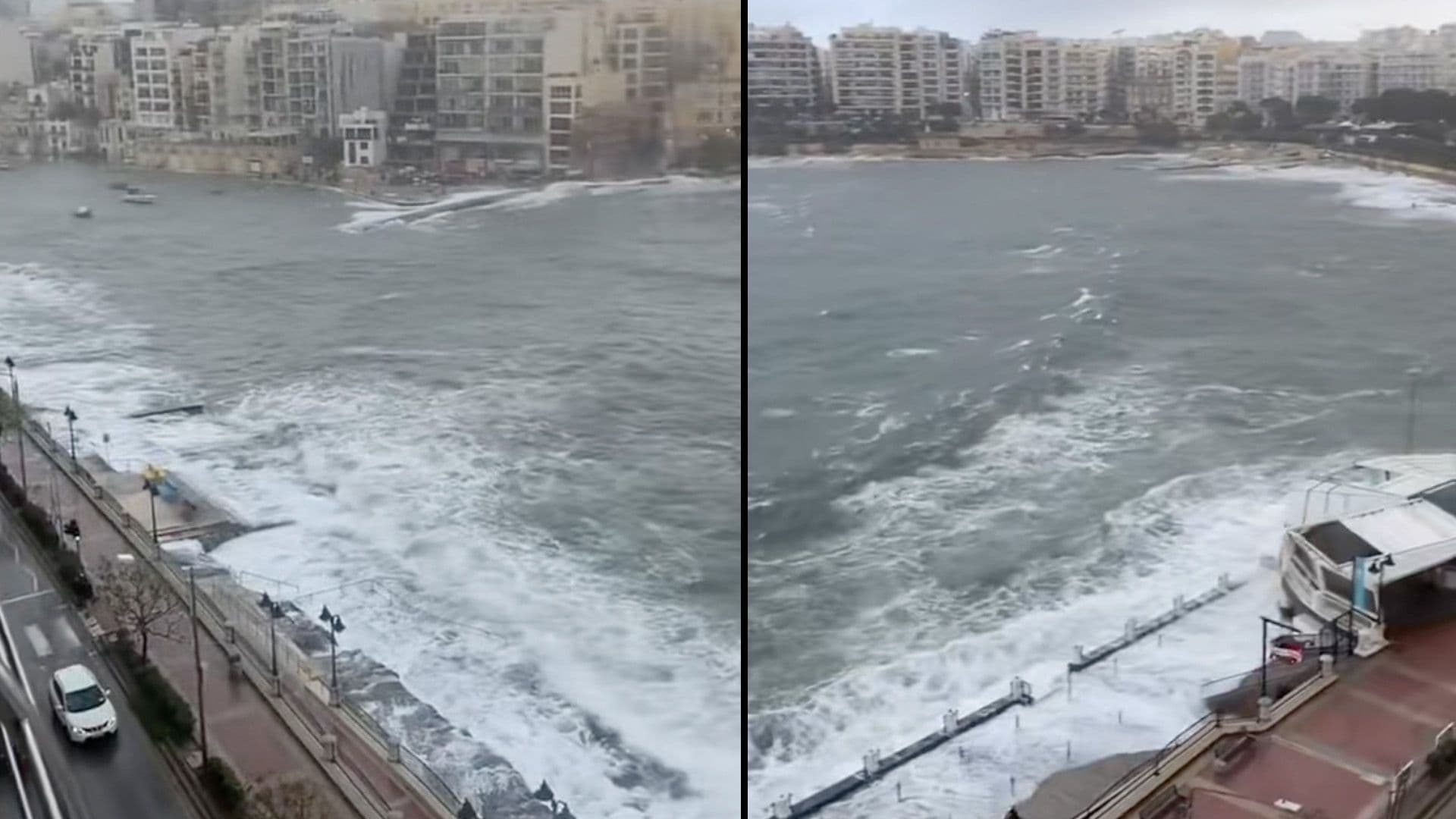 Strong Waves Batter Maltese Coasts As Winds Pick Up Force