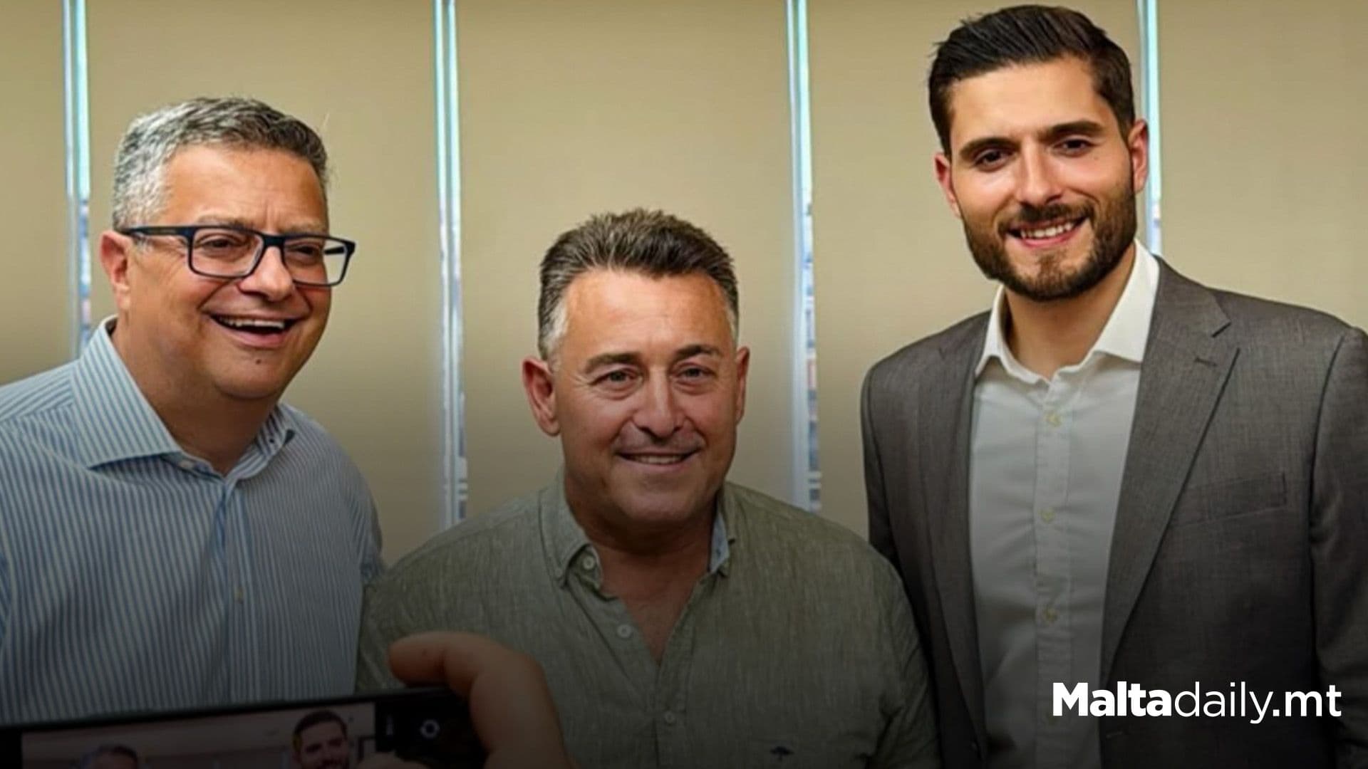 Bernard Grech Embraces His Potential Successors On His Last Day As Leader