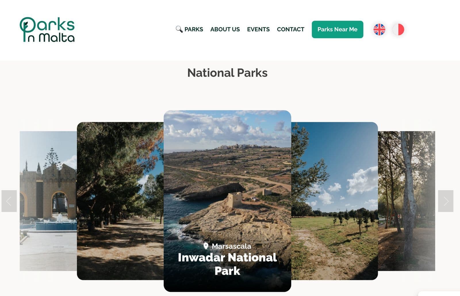 ParksInMalta Web App Officially Launched