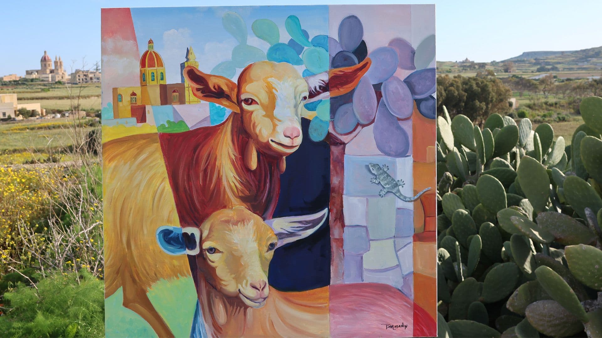 Stunning Paintings Raise Awareness On Disappearing Maltese Goat