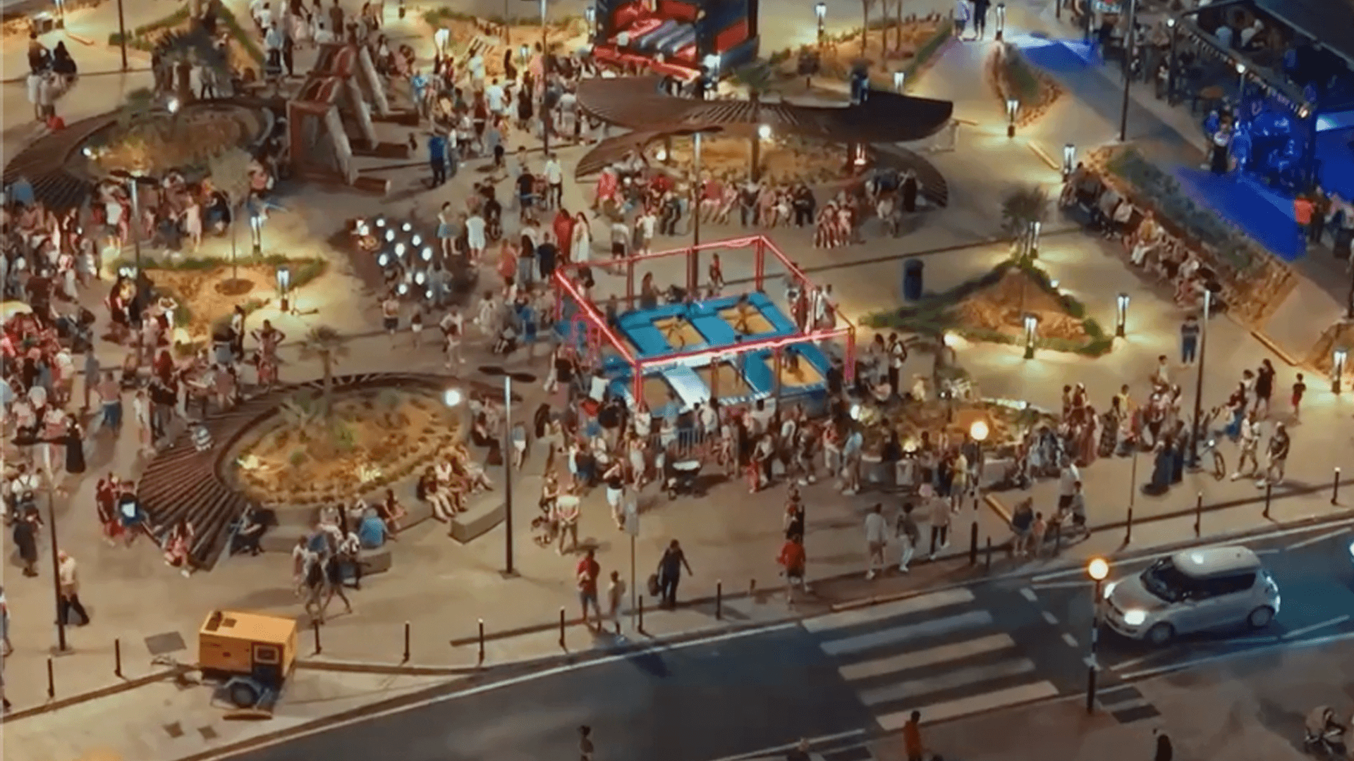 Watch: Bugibba Square Lights Up For Father's Day Celebrations