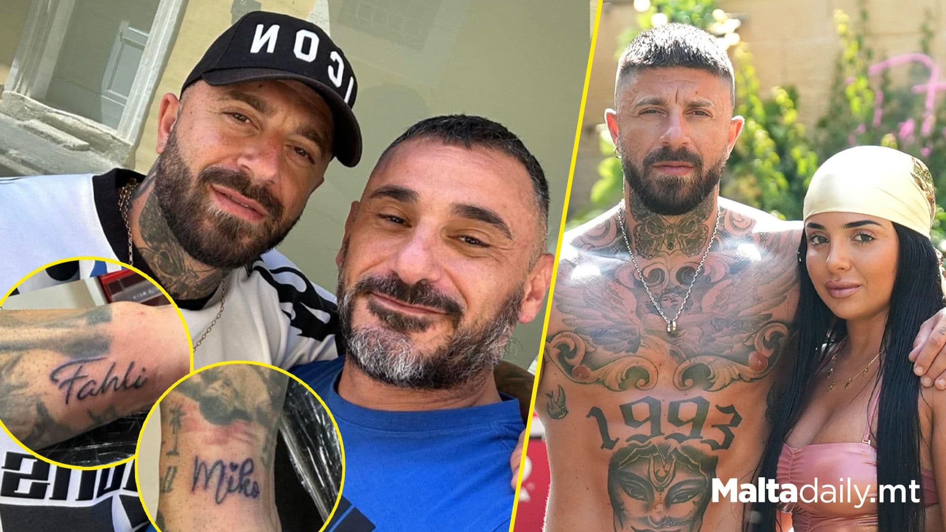 Cruyff Gets Two Tattoos Dedicated To Michela