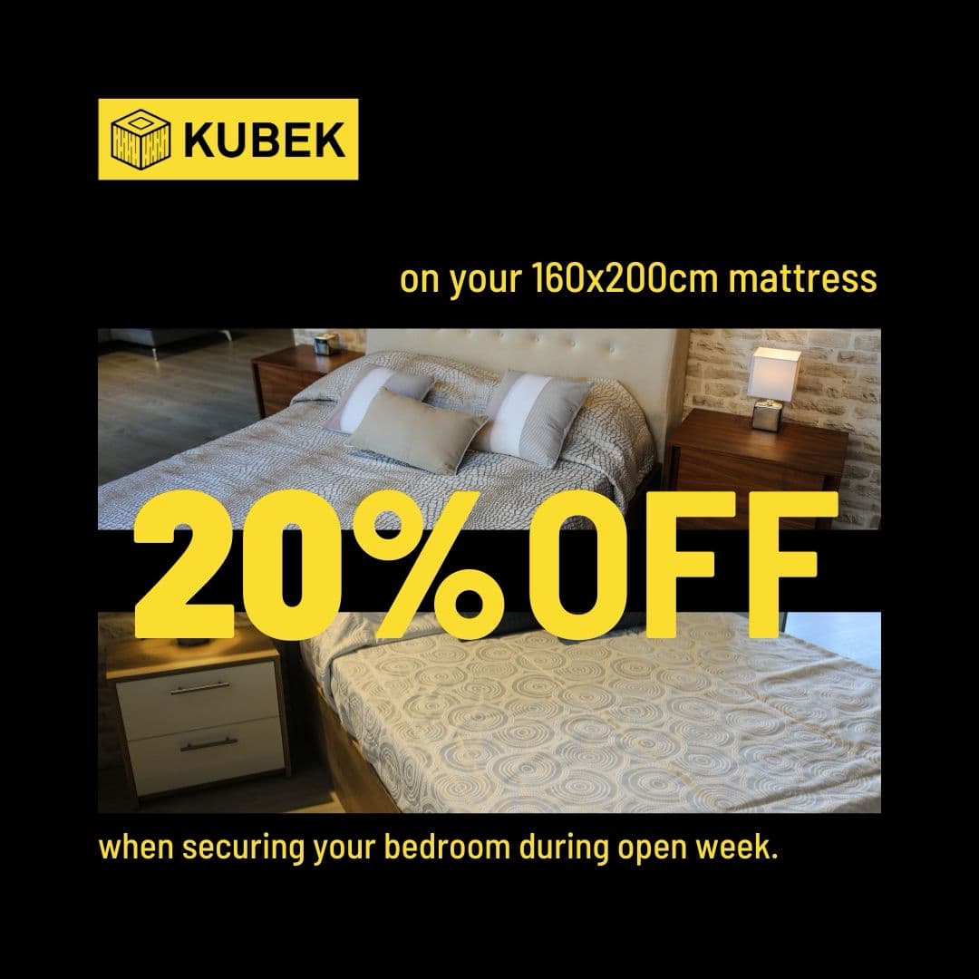 Dreaming Of A New Kitchen, Bedroom Or Sofa? Enjoy 20% Off At KUBEK Open Week!