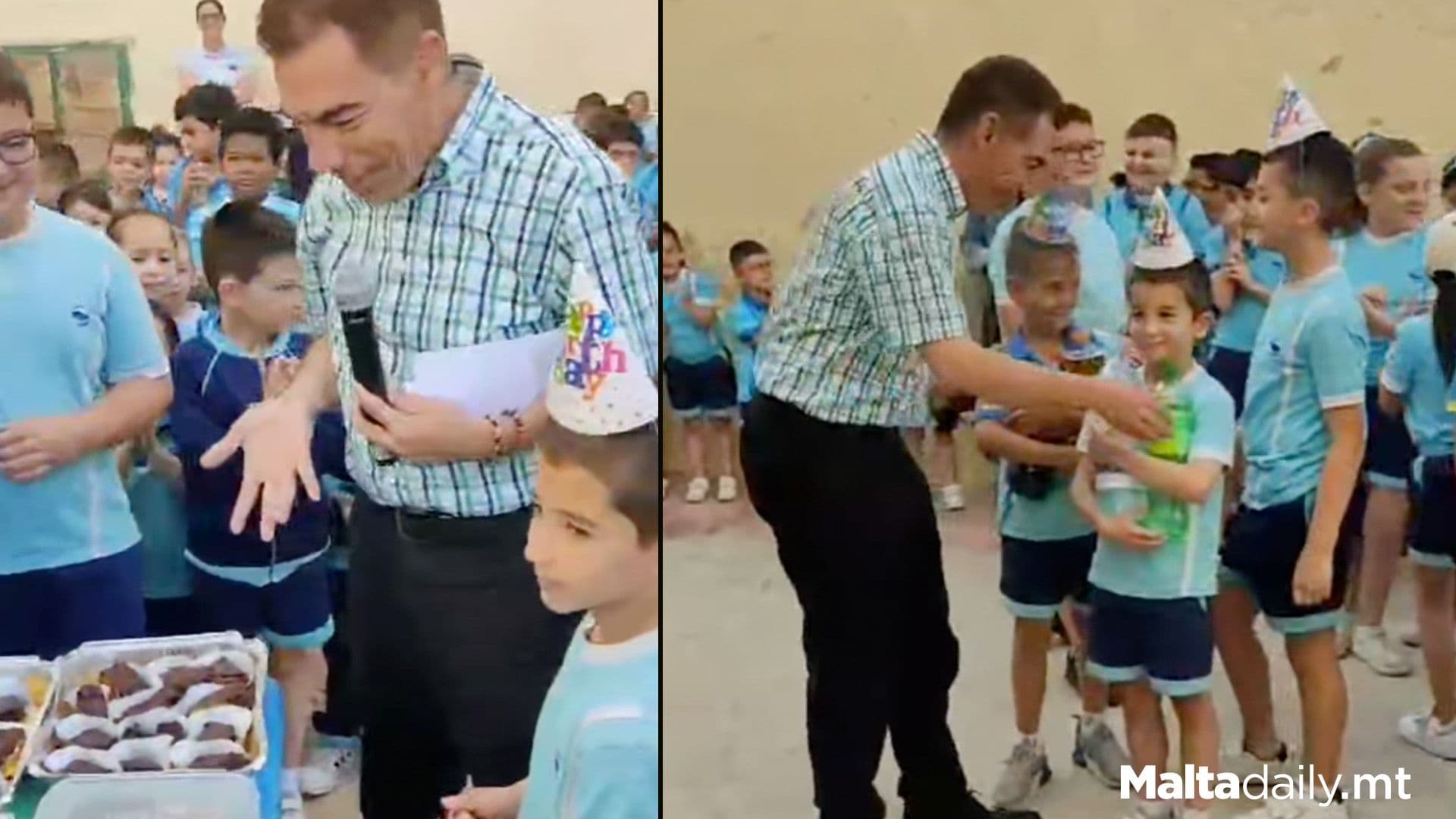 Students Surprise Headmaster Lelio On His Birthday