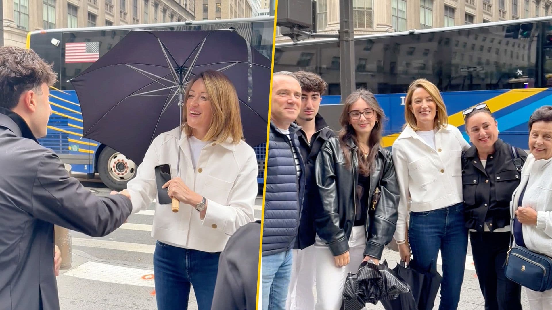 Roberta Metsola Meets Maltese People While In New York