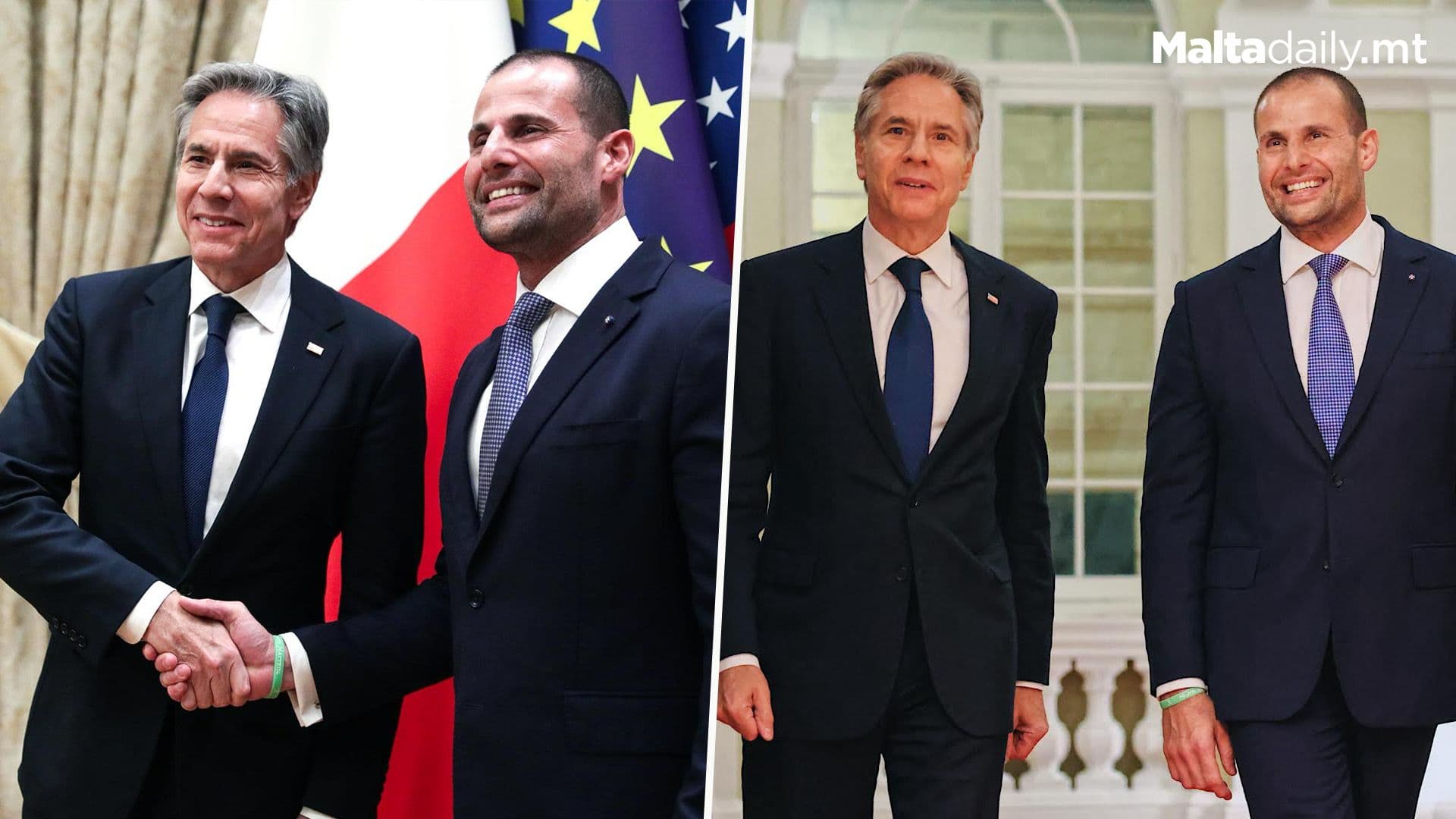 Prime Minister Robert Abela Meets With US Secretary Of State Anthony Blinken