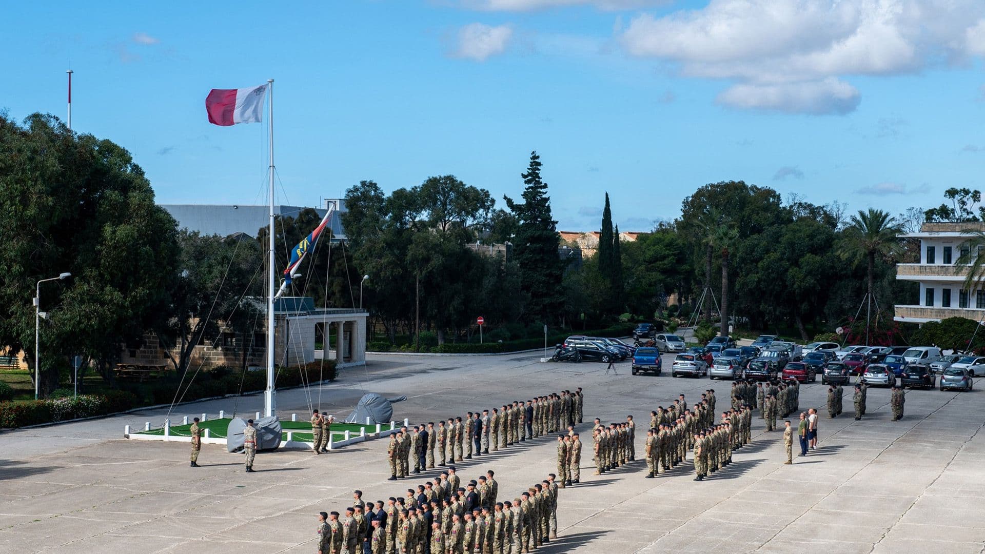 The Armed Forces Of Malta Carry Out Minute Of Silence For Remembrance Day