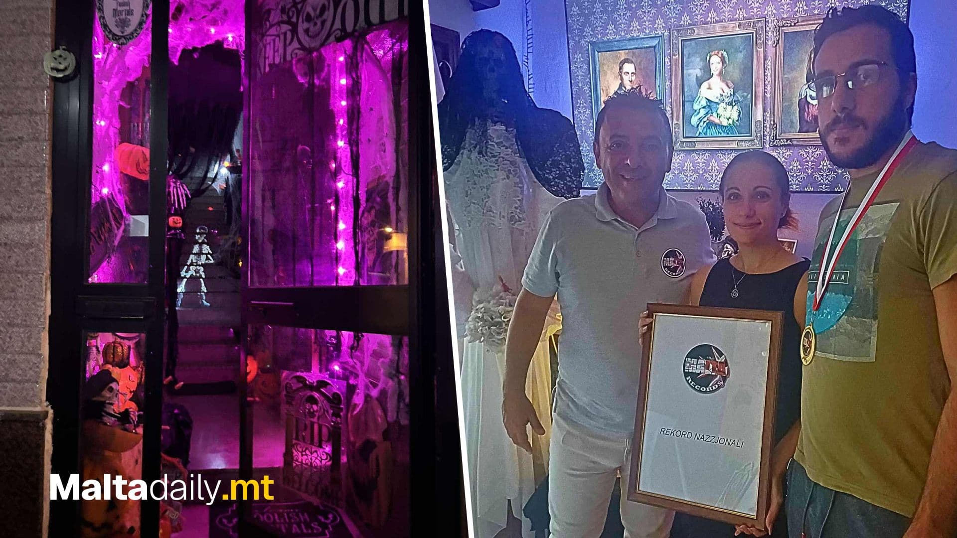 New National Record Set for Largest Halloween Decorations in a Private Home in Msida