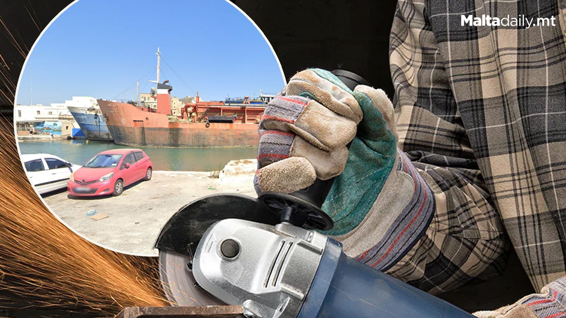 38 Year Old Man Grievously Injured Whilst Operating Grinder