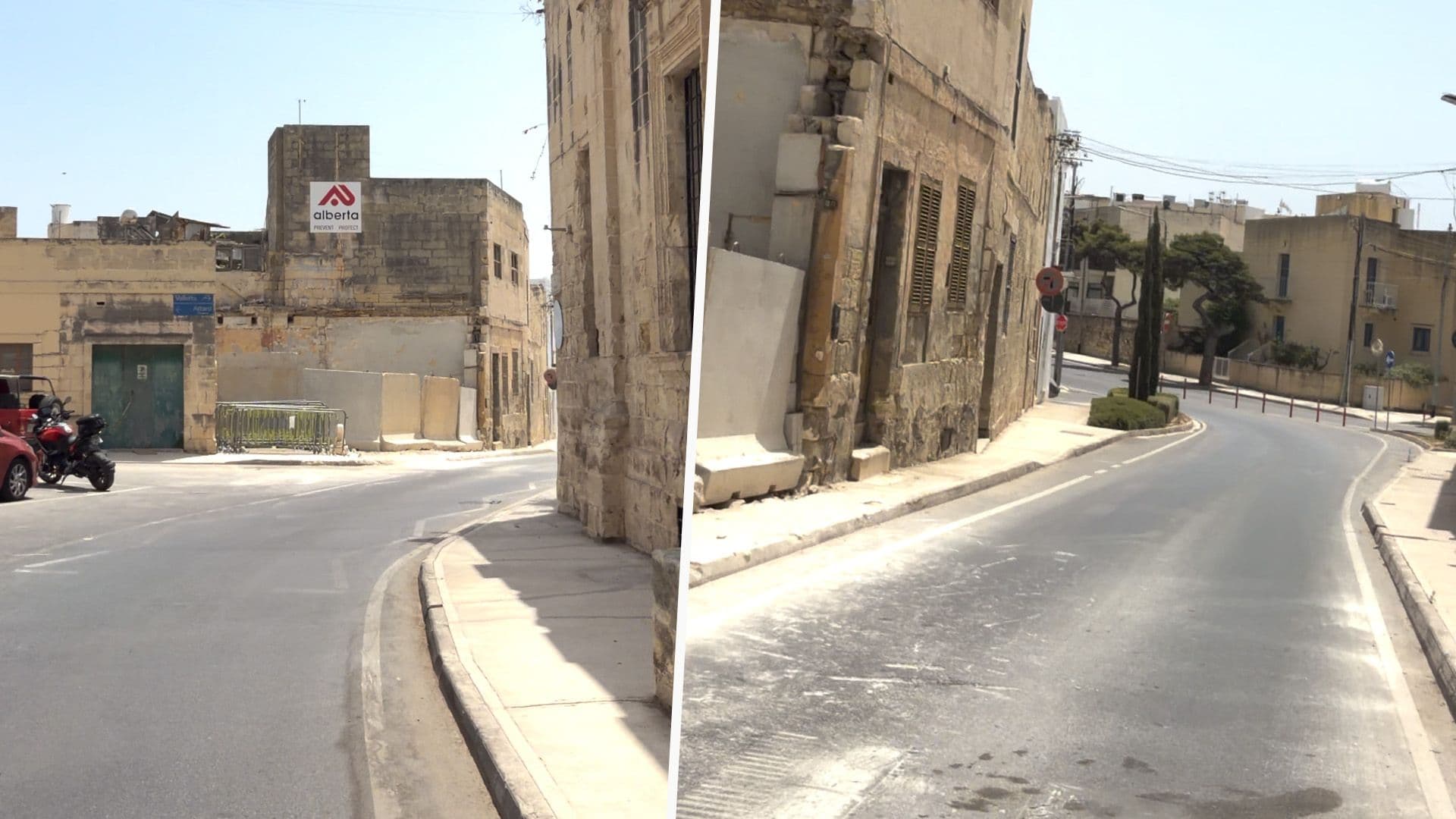 Road In Ħ'Attard Reopened After Crashed Car Removed