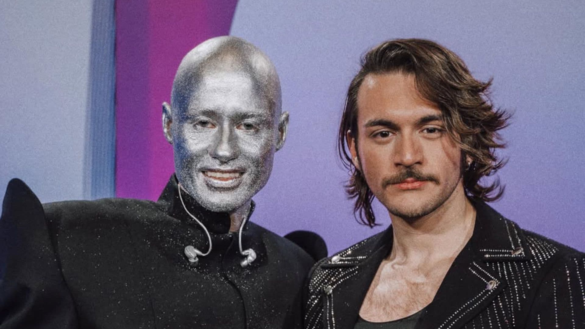 Aidan Gifts Rose To Lithuania Eurovision Winner Lion Ceccah