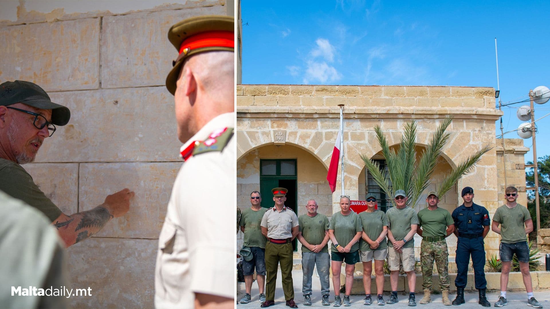10 British Veterans Help Restore Fort Delimara In Joint Malta Initiative