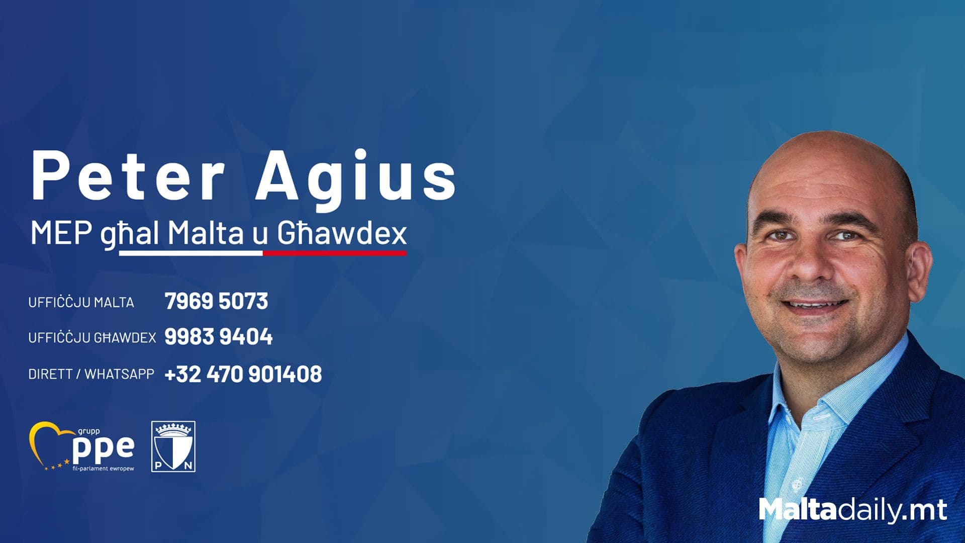 MEP Peter Agius Calls for Green Deal Reform to Protect Europe’s Islands