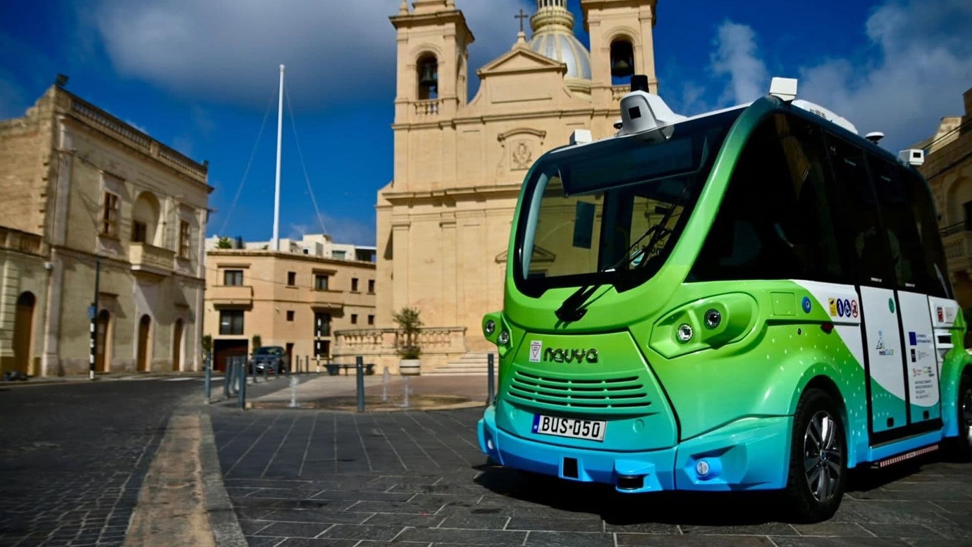 Watch: First Autonomous Bus Driving On Maltese Roads