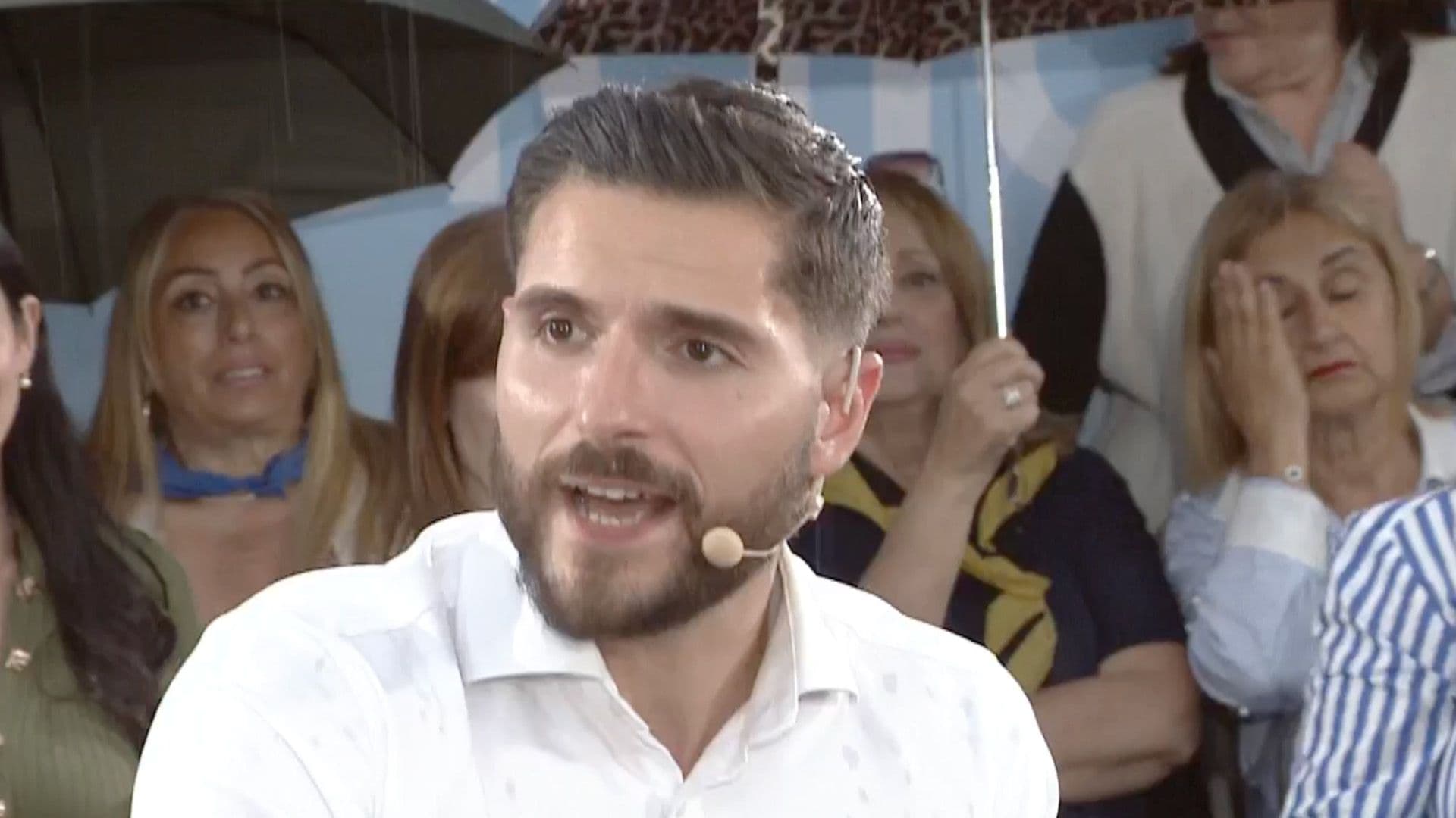 Alex Borg Continues To Address Swieqi Crowd As Rain Disrupts Activity