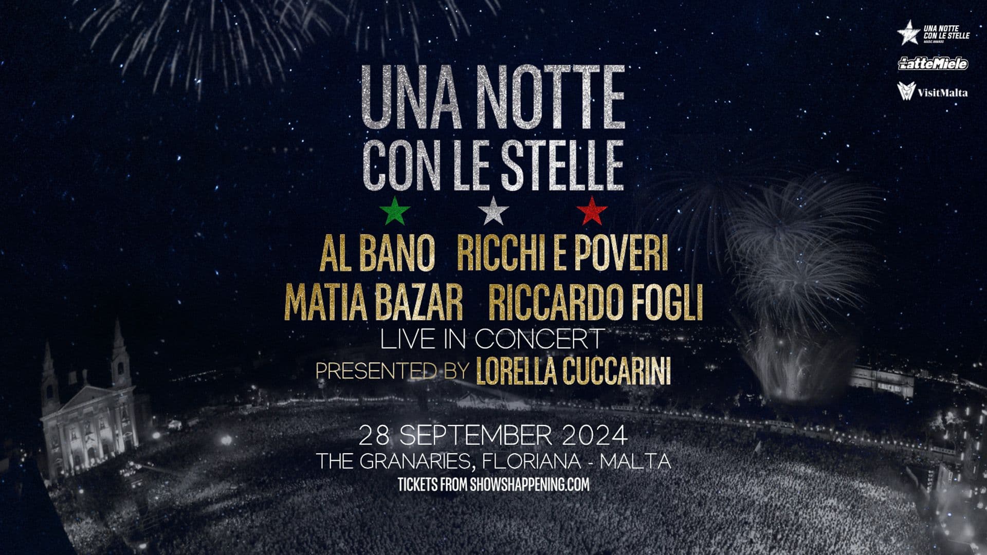 “Una Notte Con Le Stelle” Concert Featured on Over 35 Italian Media Outlets