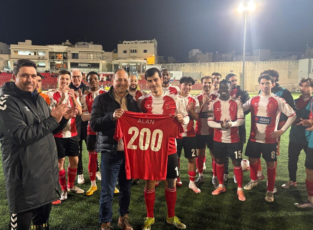 Alan Borg Olivier Celebrates 200 Appearances in Melita Colours