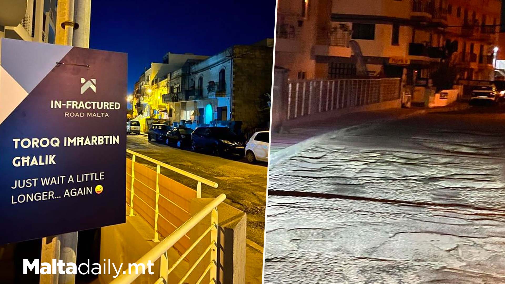 Toroq Imħabrtin Għalik – Parody Shoddy Road Signs In Swieqi