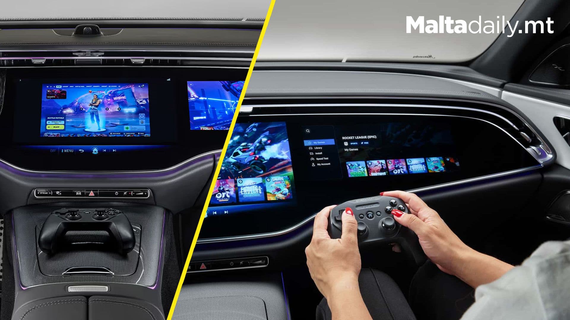 Soon Possible to Play Fortnite in a Mercedes-Benz