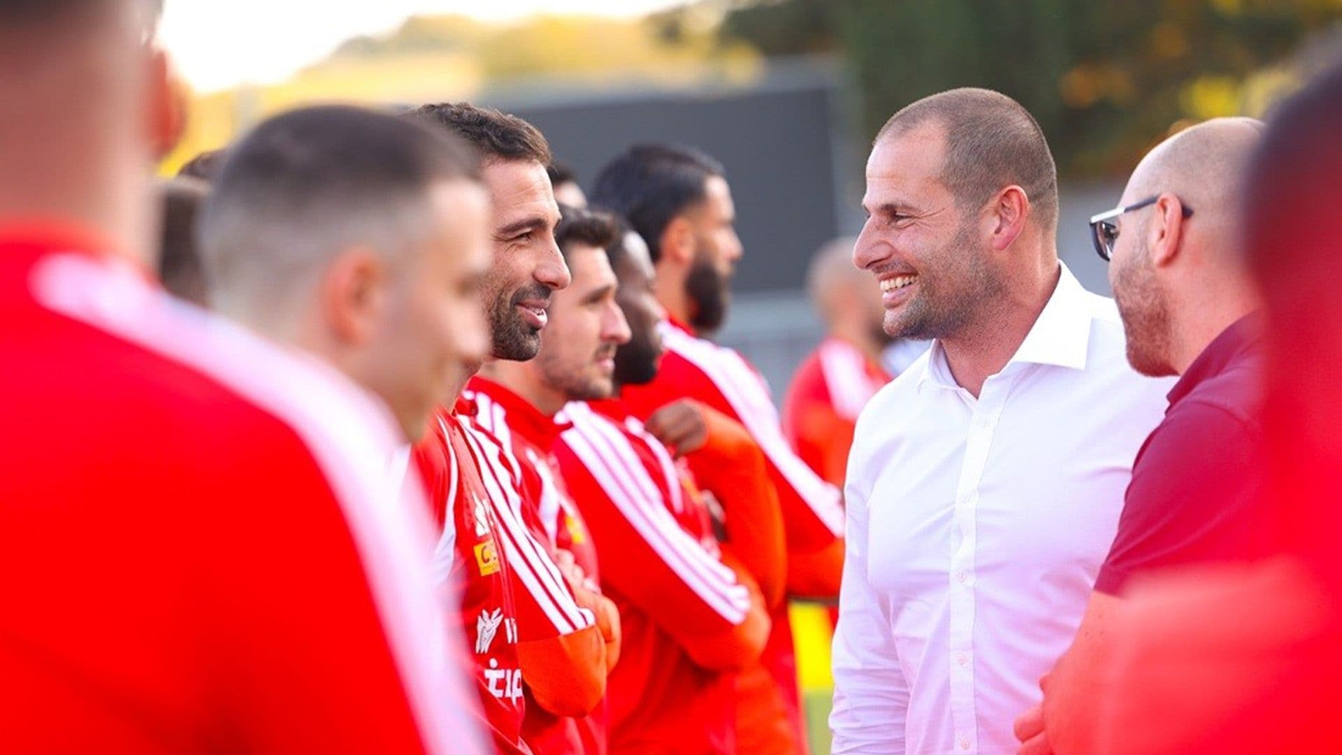 Robert Abela Meets Malta National Team During National Football Centre Visit