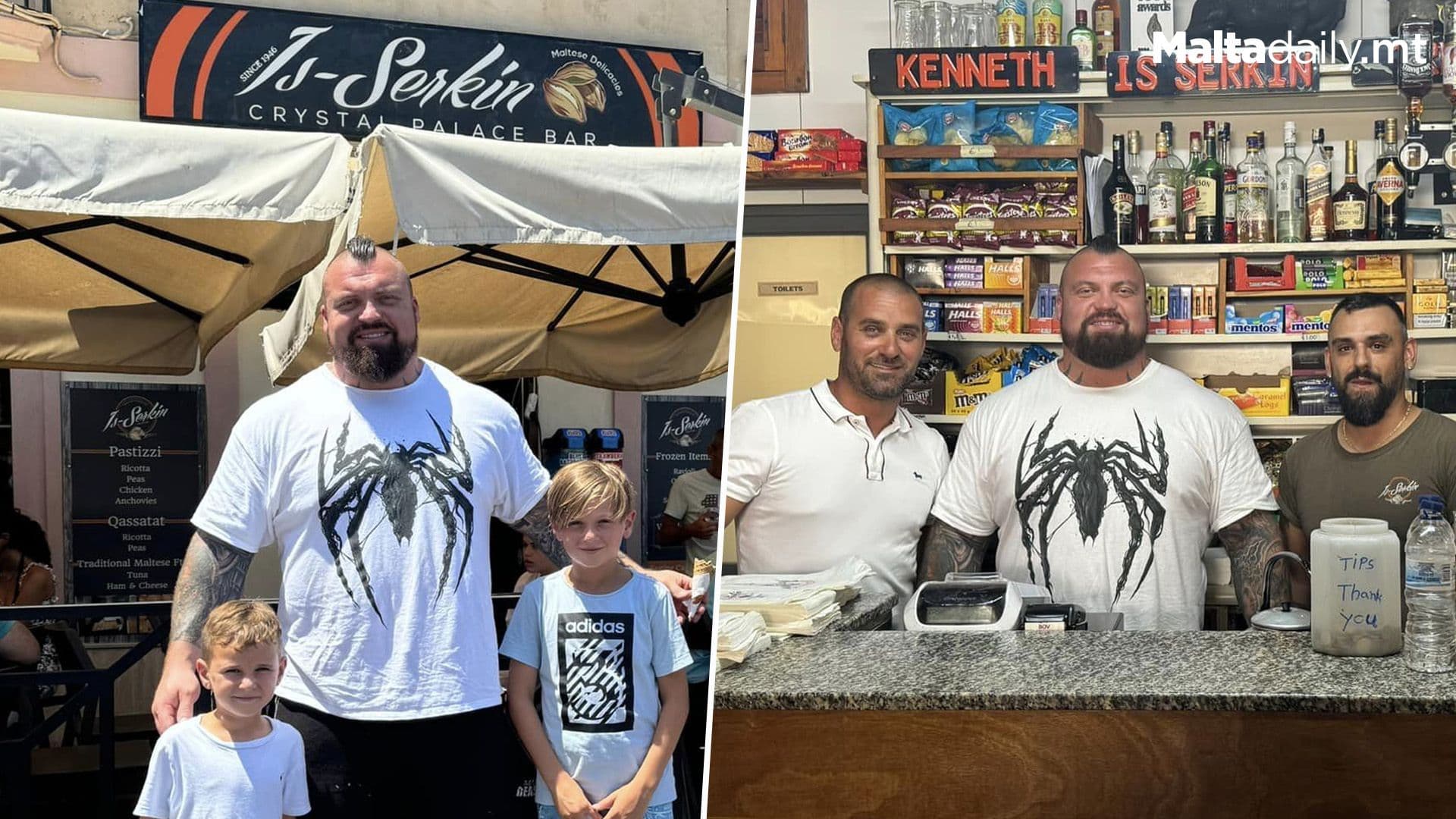 Former World’s Strongest Man Eddie Hall Visits Iconic Serkin