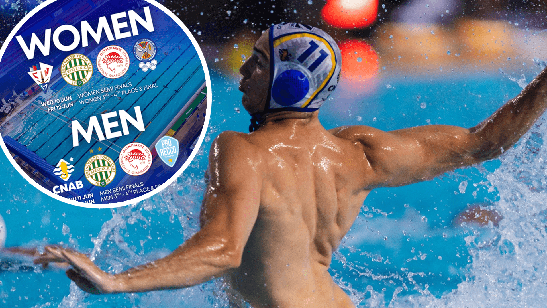 European Aquatics Waterpolo Champions League Semi-Finals, Finals, and 3rd Place Match Dates In Place
