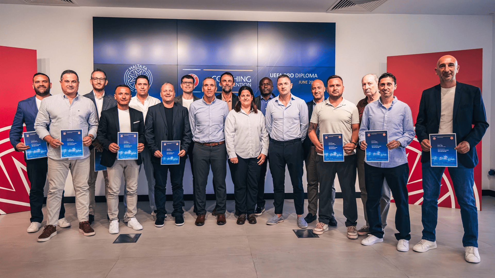 16 Football Coaches Secure UEFA Pro Diploma Licence
