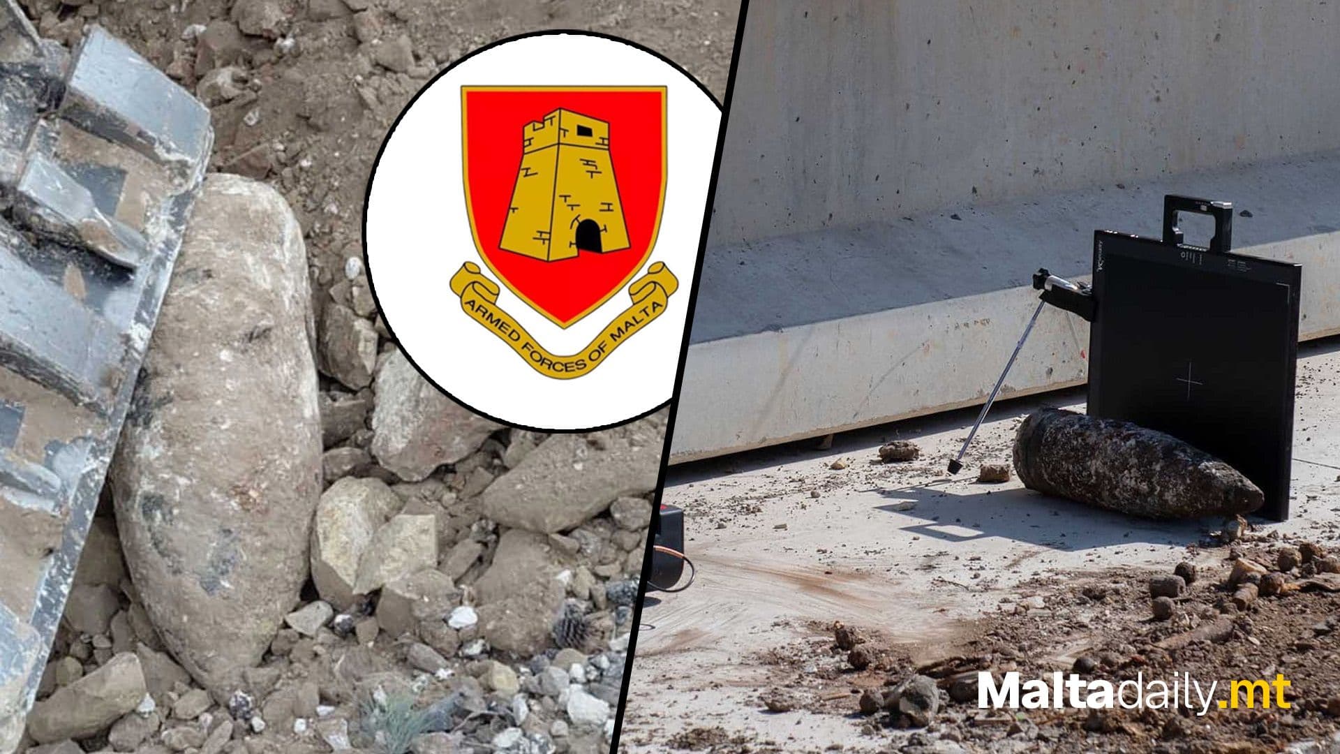 Armed Forces Of Malta Safely Remove WWII Unexploded Ordnance