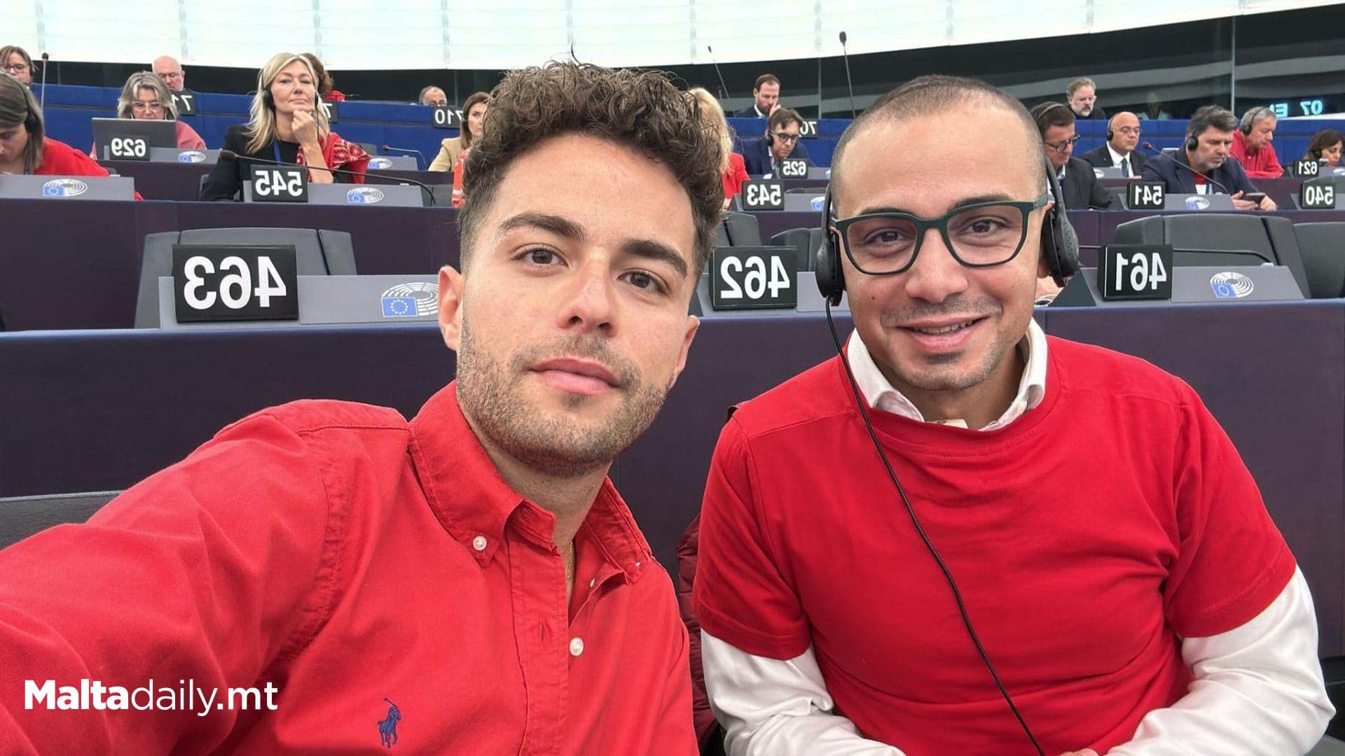 Maltese Labour MEPs Wear Red to Support Palestine at EU State of the Union