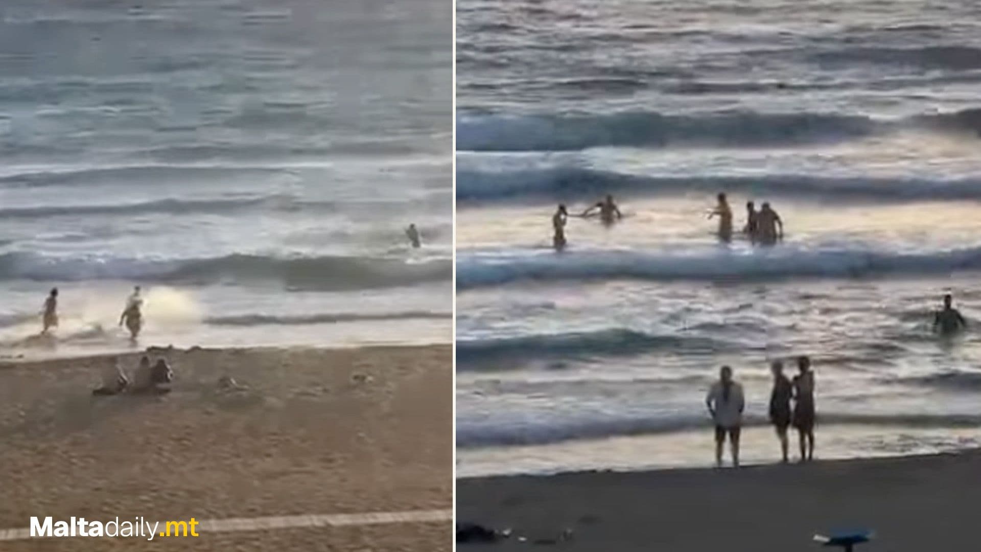 Moment Lifeguards Rush To The Rescue This Past Weekend