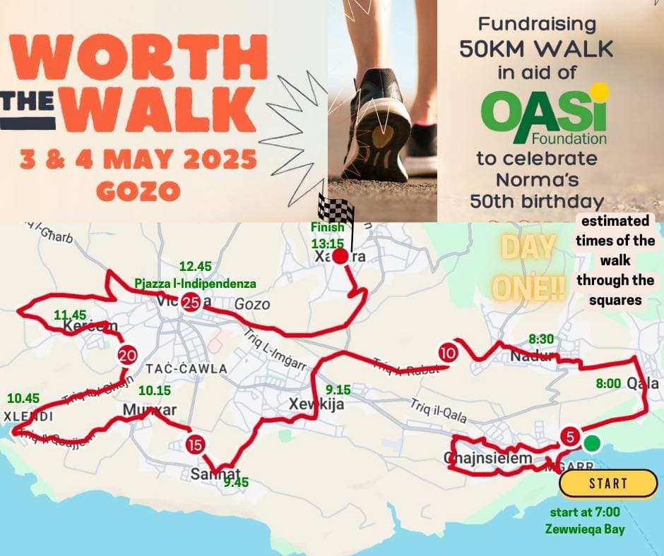 50km Walk Through All the Villages of Gozo in Two Days