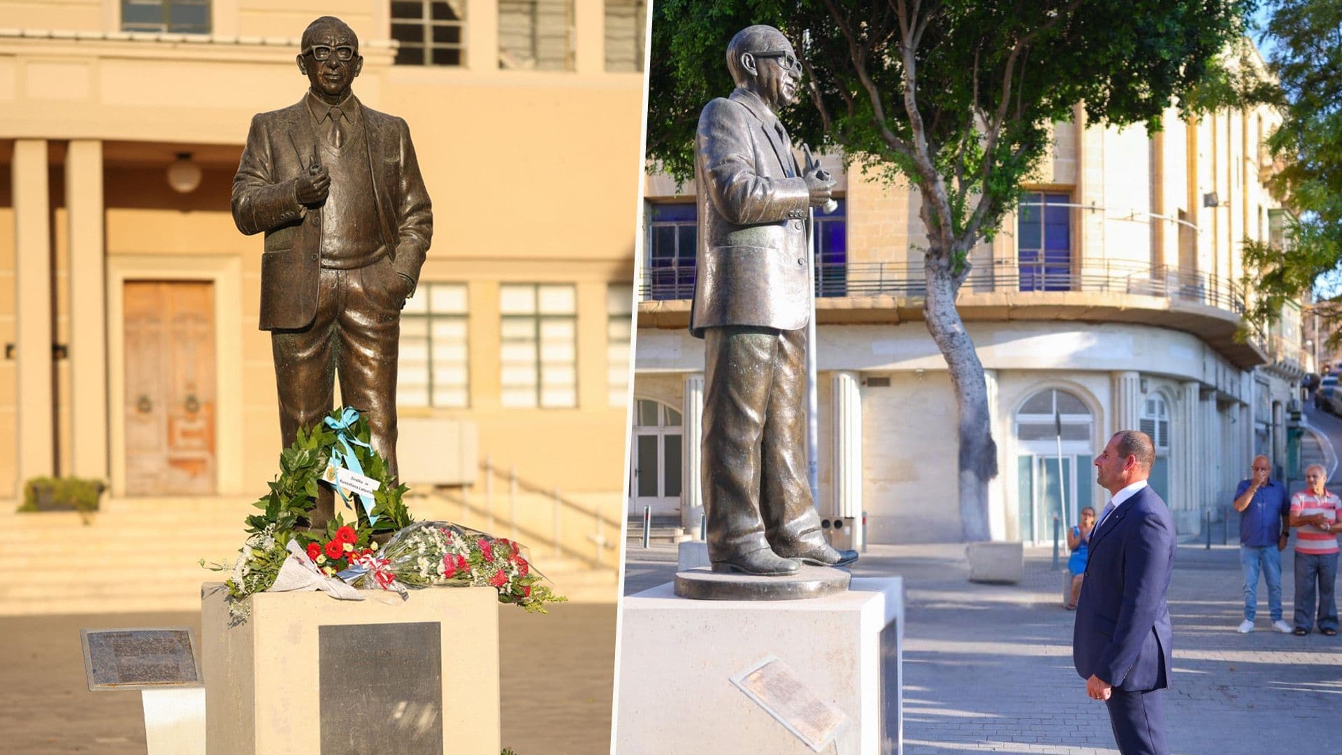 Labour Party Commemorates Dom Mintoff On 110th Anniversary Of His Birth