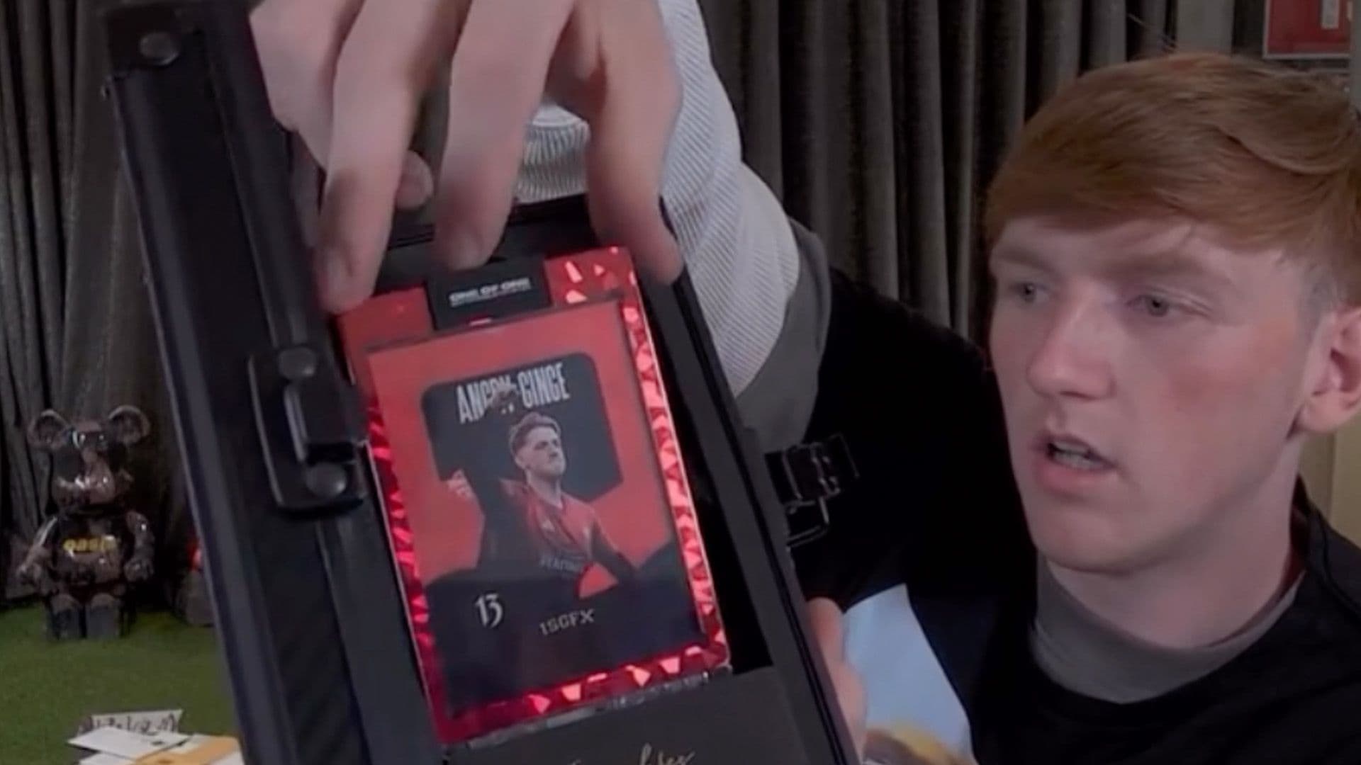 Streamer Angry Ginge Reacts To Custom Card Sent By Maltese Creator