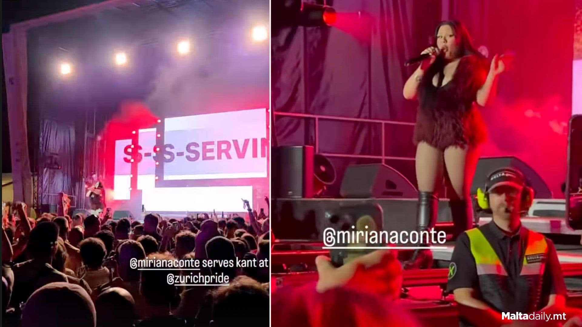Watch: Miriana Conte Serves At Zurich Pride