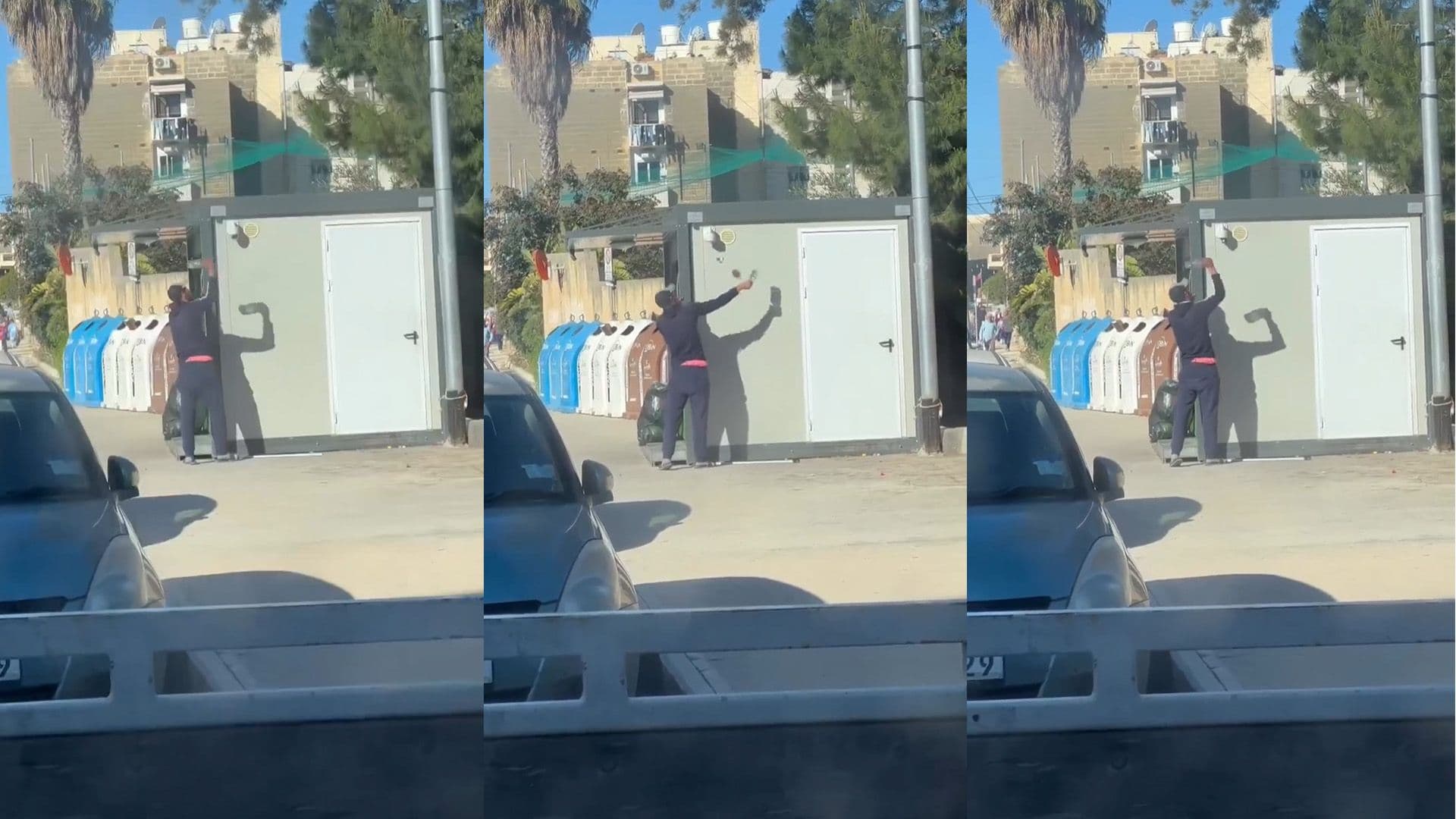 Man Takes Out Anger on BCRS Station After Machine Does Not Accept Bottles