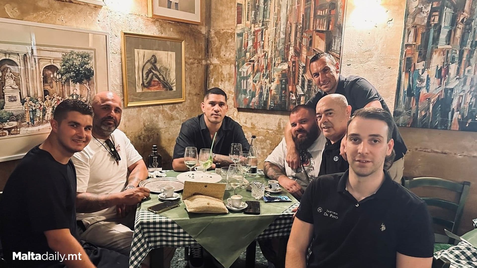 UFC Champion Alex Pereira Dines At Valletta’s Da Pippo’s