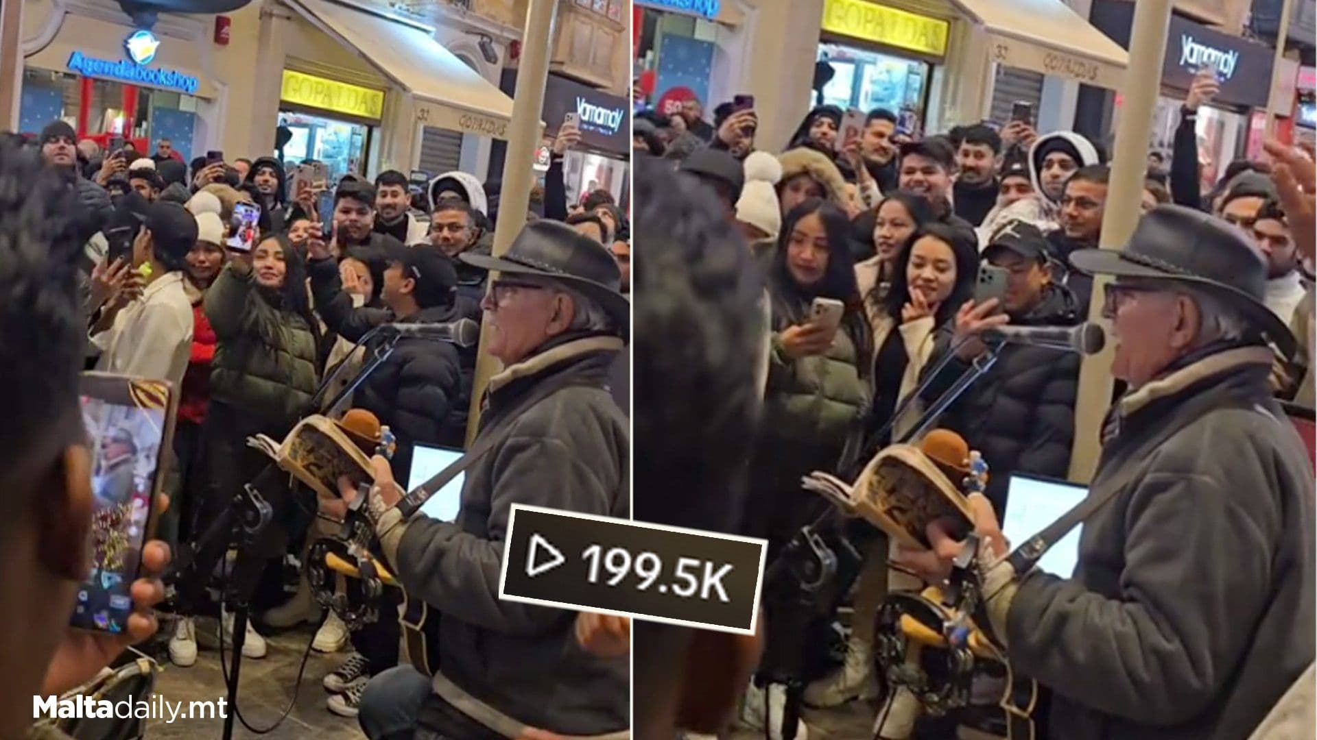 Valletta’s Very Own Busker Benny Grima Goes Viral Again