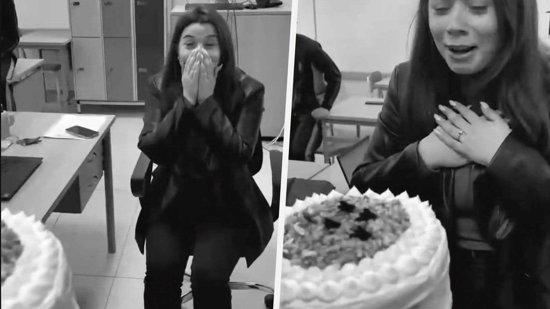 Students Surprise Teacher With Cake Ahead Of School Leaving