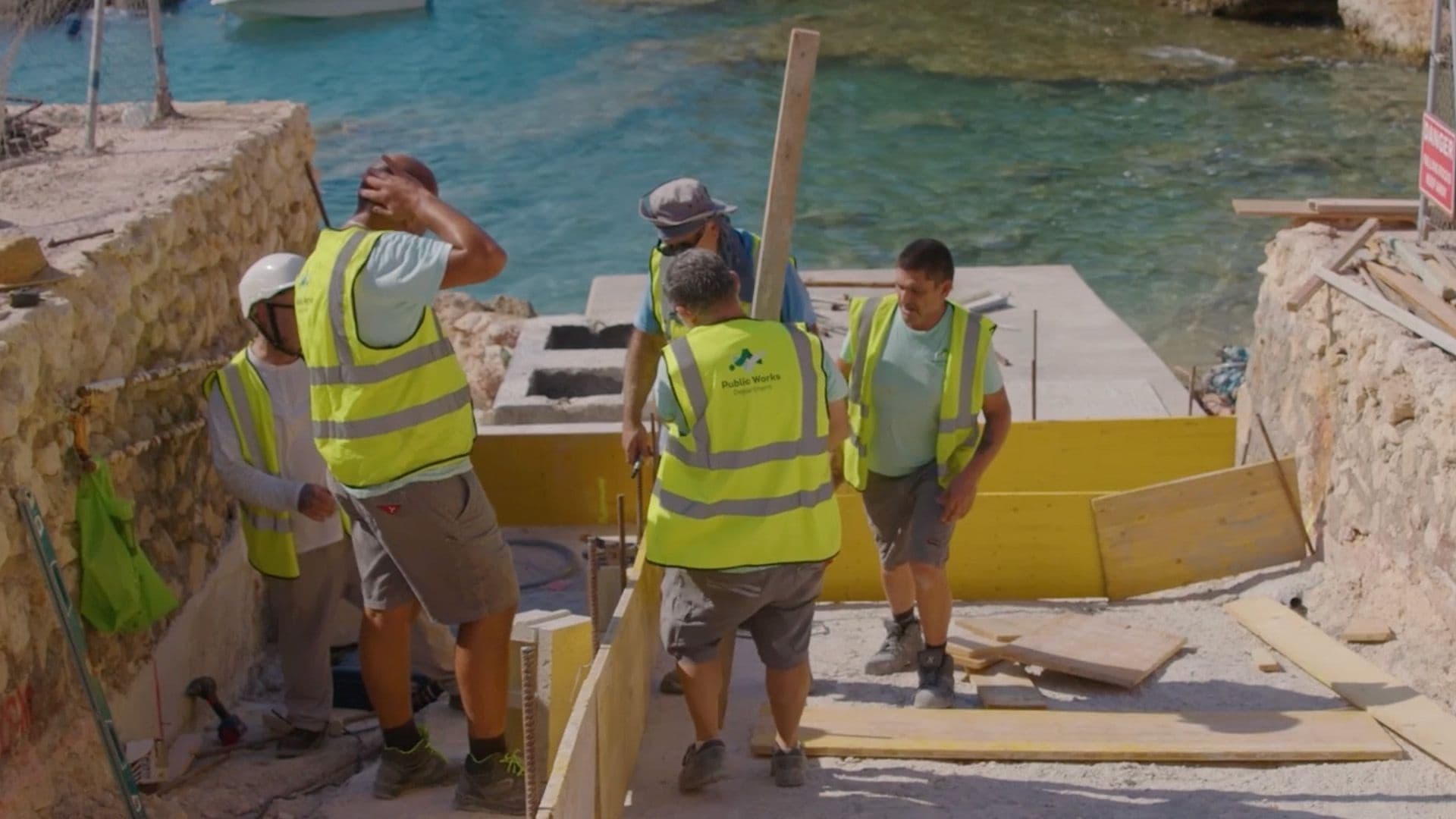 Regeneration Works At Għar Lapsi Ongoing After Storm Harry Damage