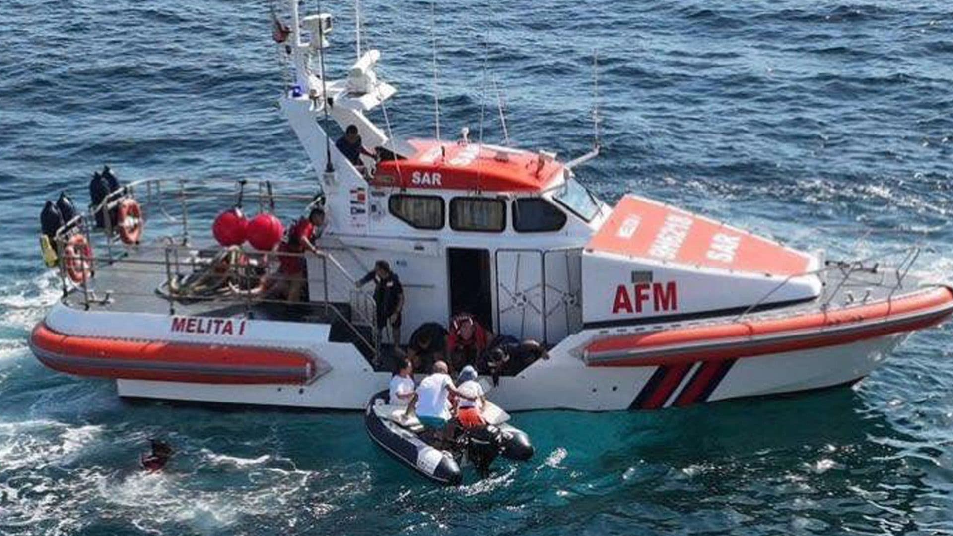 AFM Rescue Two After Boat Sinks In Sliema Area