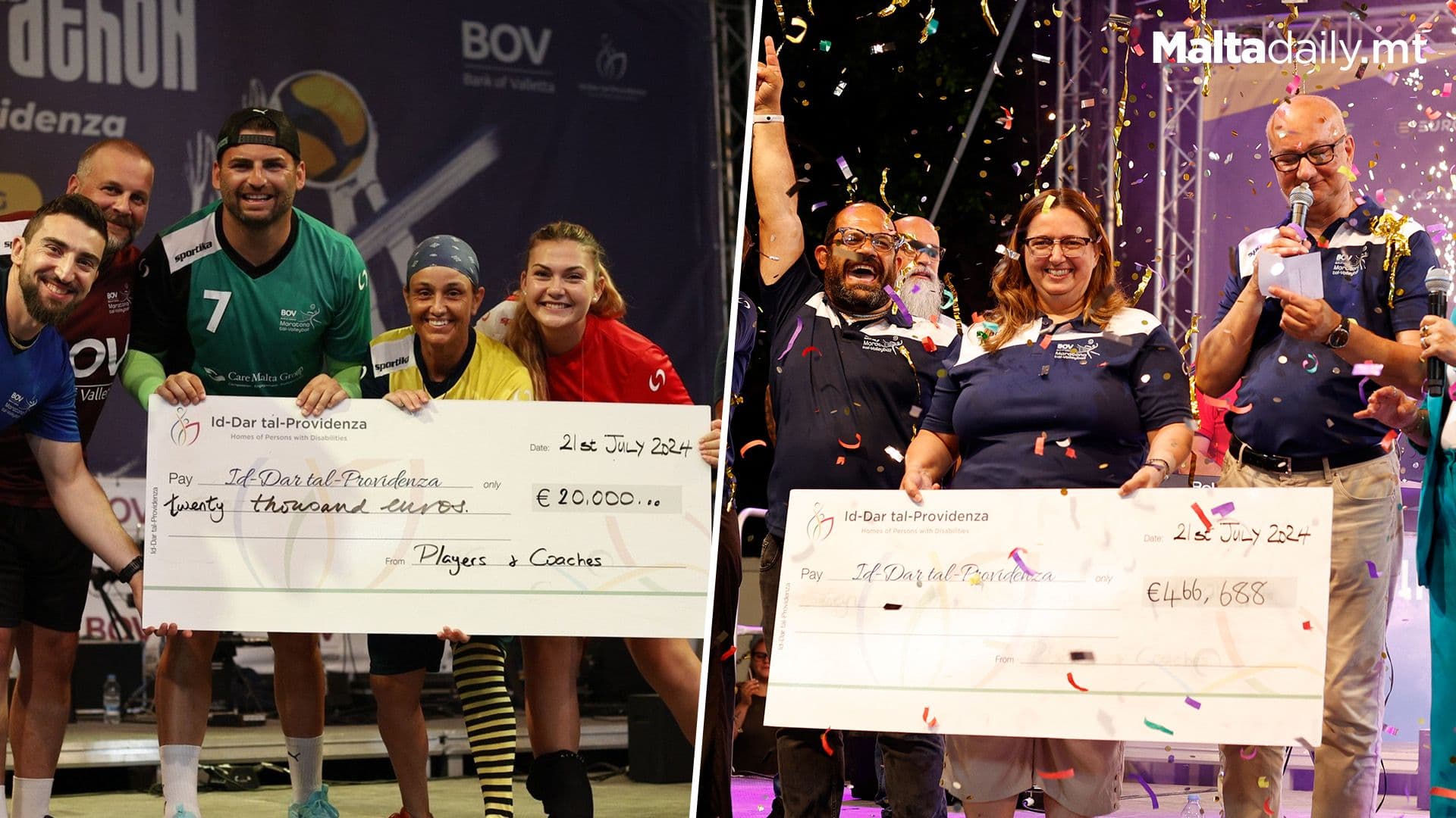 Volleyball Marathon Raises €466,688 In Aid Of Id-Dar tal-Providenza