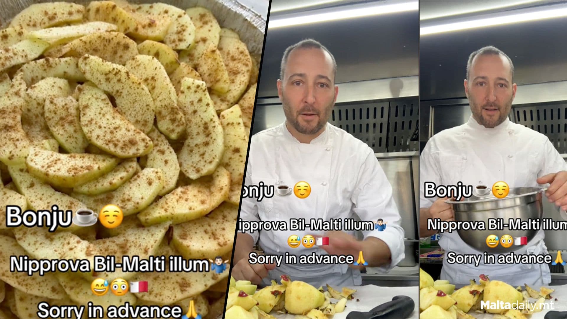 Italian Chef Attempting To Speak Maltese Wins Hearts On TikTok