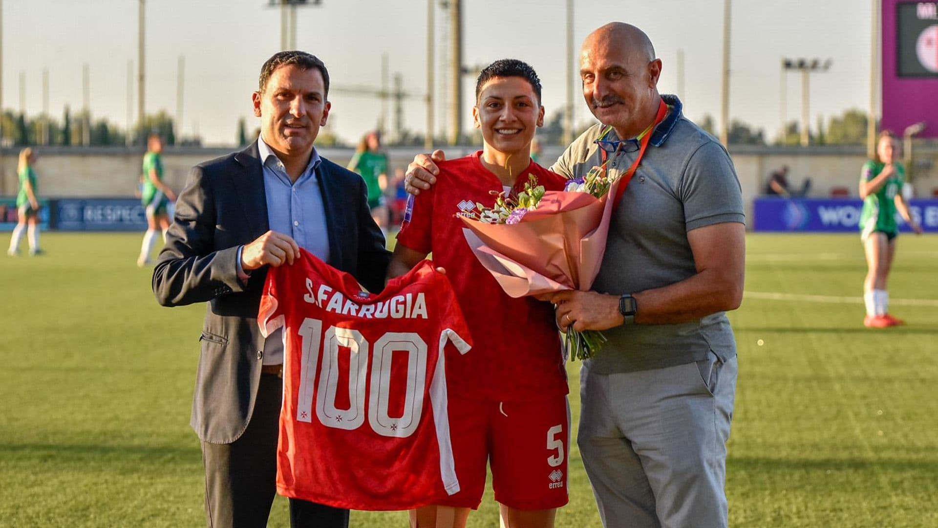 Malta FA Celebrates Stephania Farrugia’s 100th Game for Malta