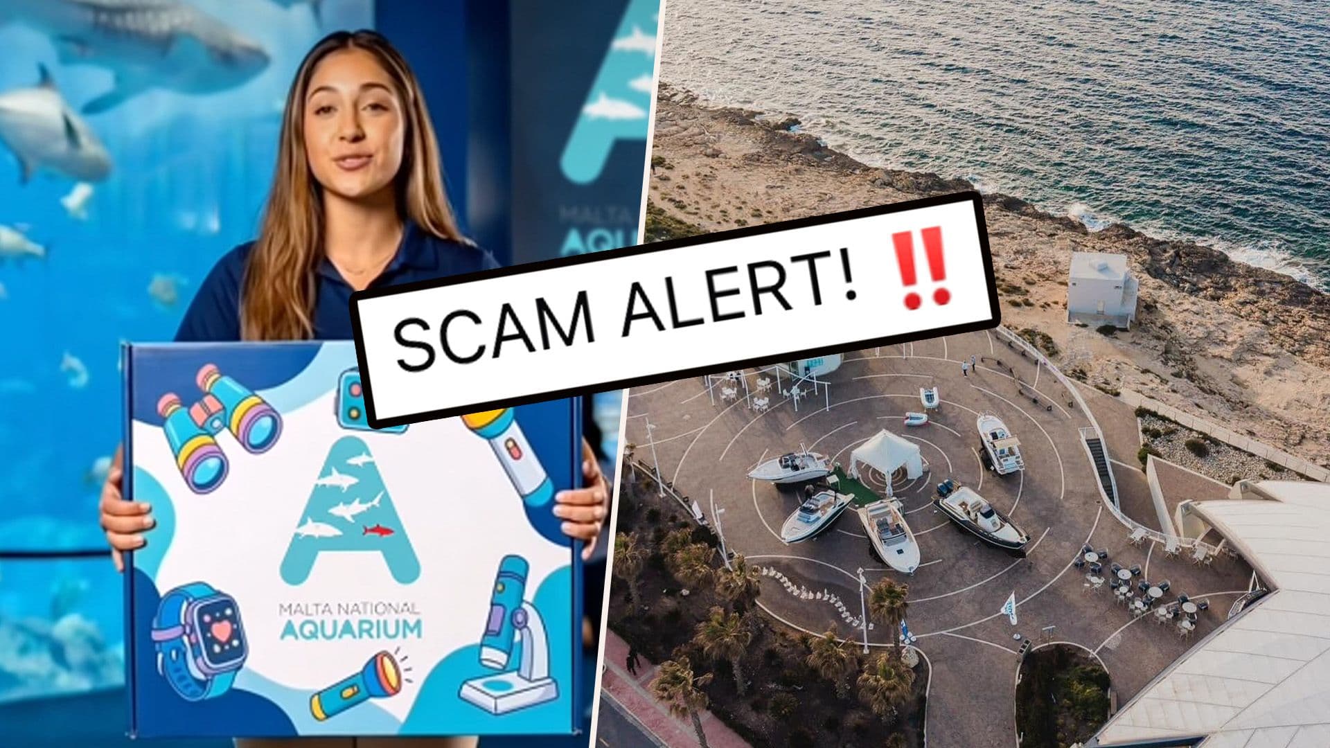 Scam AI Video Pretends To Offer Prize From Malta National Aquarium