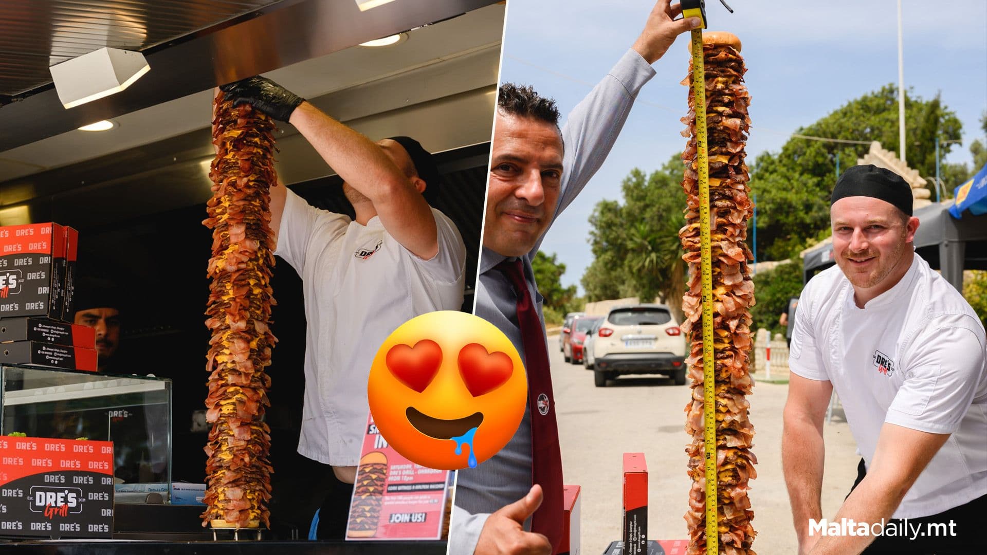 Dre’s Grill Breaks Record For Largest Smashed Burger In Malta